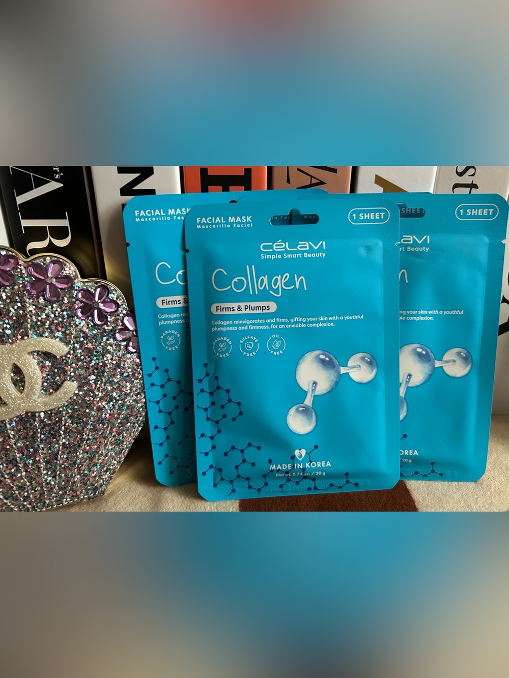 💙 NEW 💙 Collagen Facial Mask - | Firms & Plumps Bundle Of 4 💙